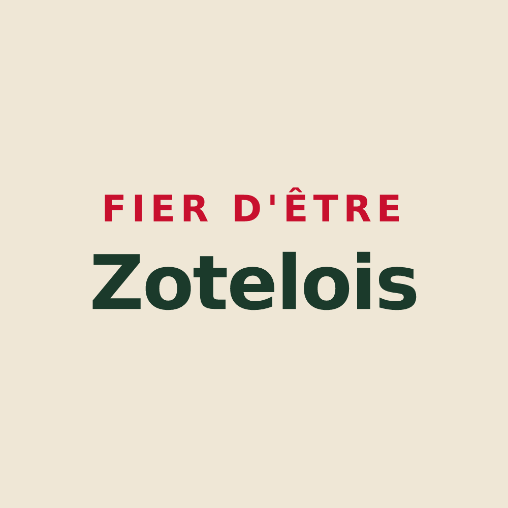 Tote bag « Fier d'être Zotelois » — design pour Zoteux