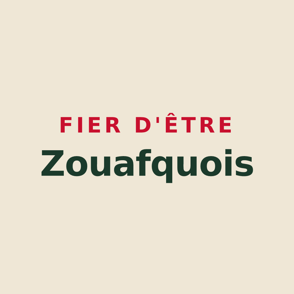 Tote bag « Fier d'être Zouafquois » — design pour Zouafques