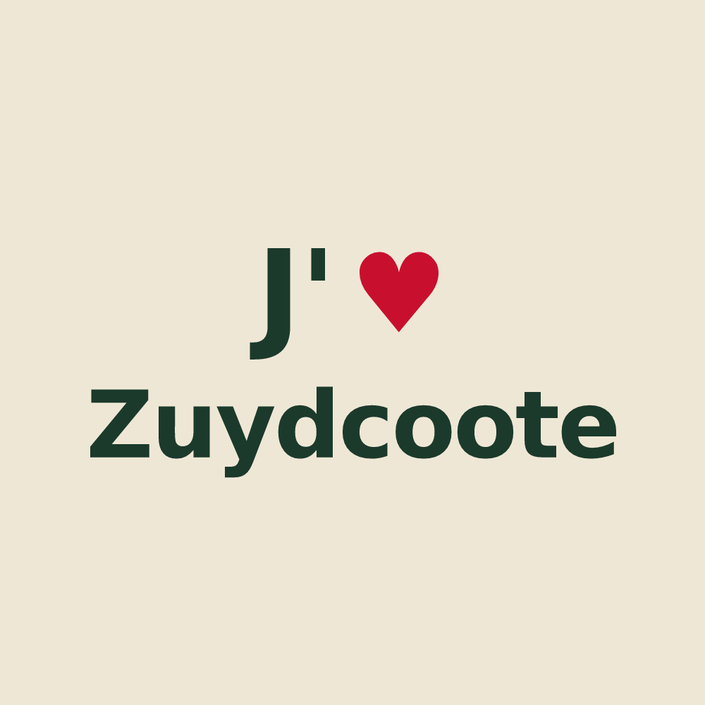 Tote bag personnalisé Zuydcoote — design J'aime Zuydcoote